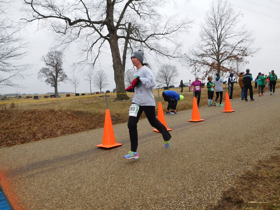 Action near the start/finish area