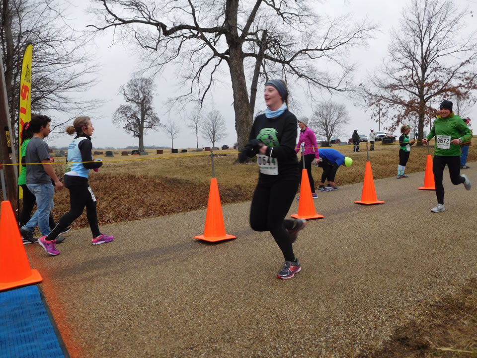 Action near the start/finish area