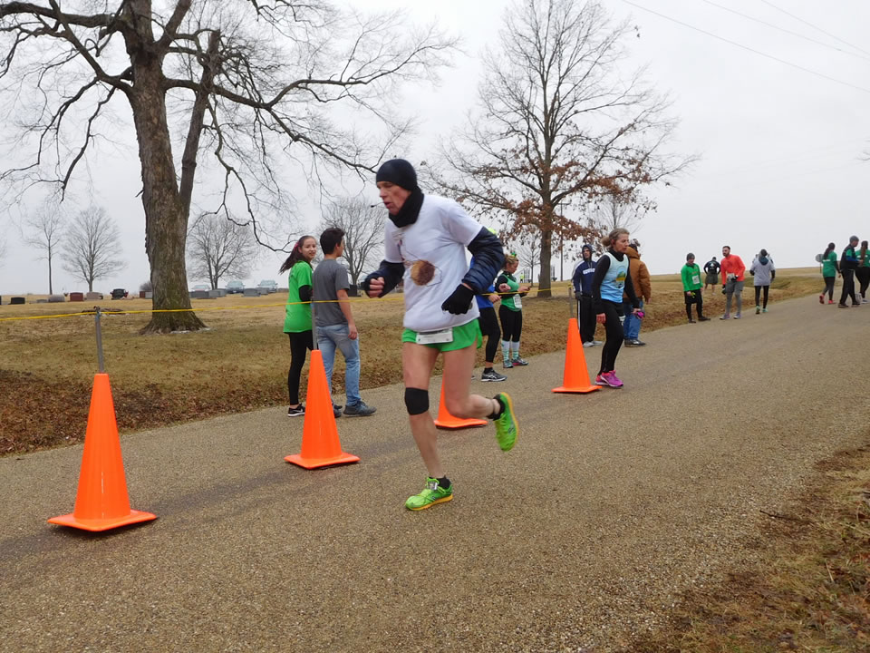 Action near the start/finish area