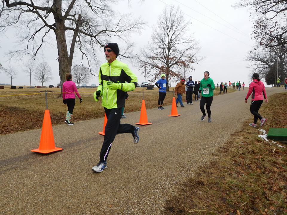 Action near the start/finish area