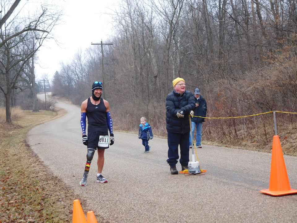 Action near the start/finish area