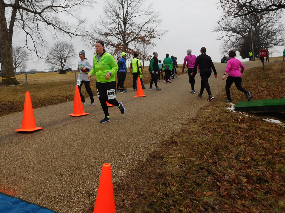 Action near the start/finish area
