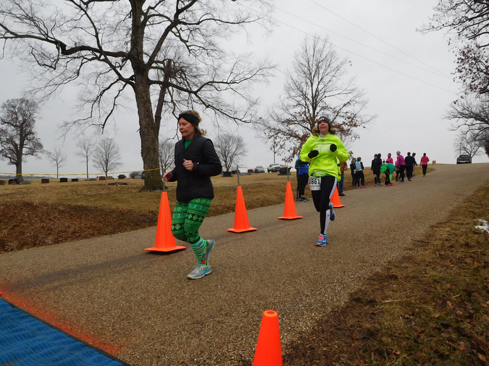 Action near the start/finish area