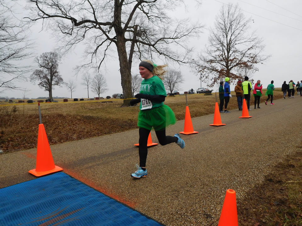 Action near the start/finish area