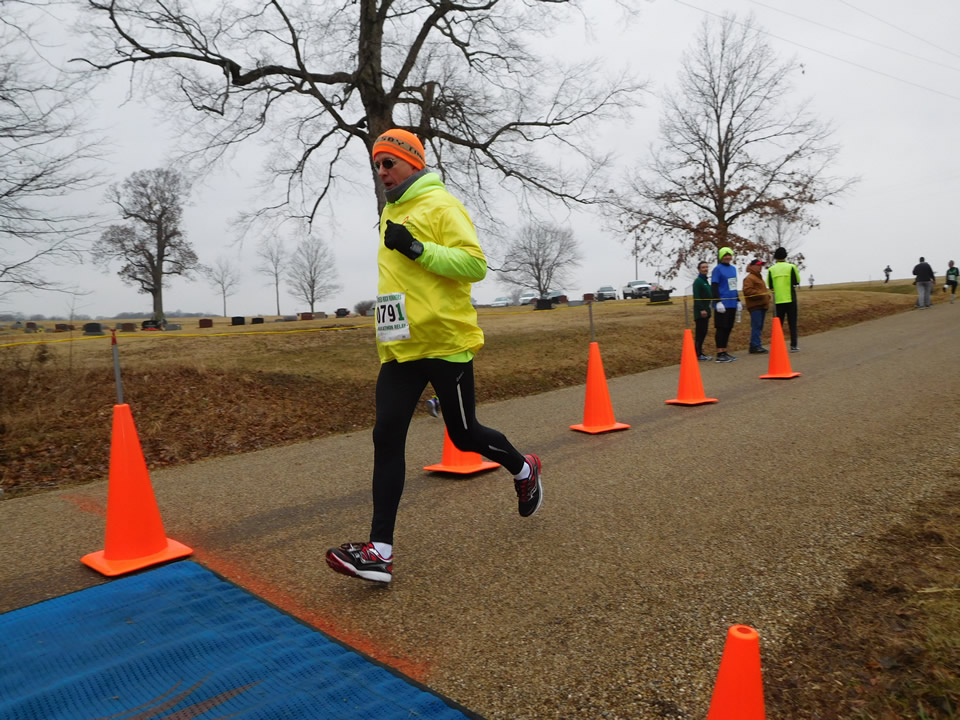 Action near the start/finish area