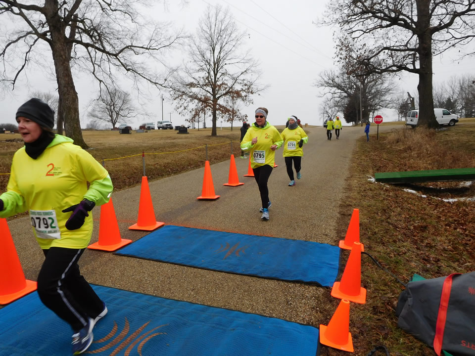 Action near the start/finish area