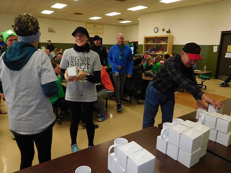 Post-race festivities with awards and homemade chili!
