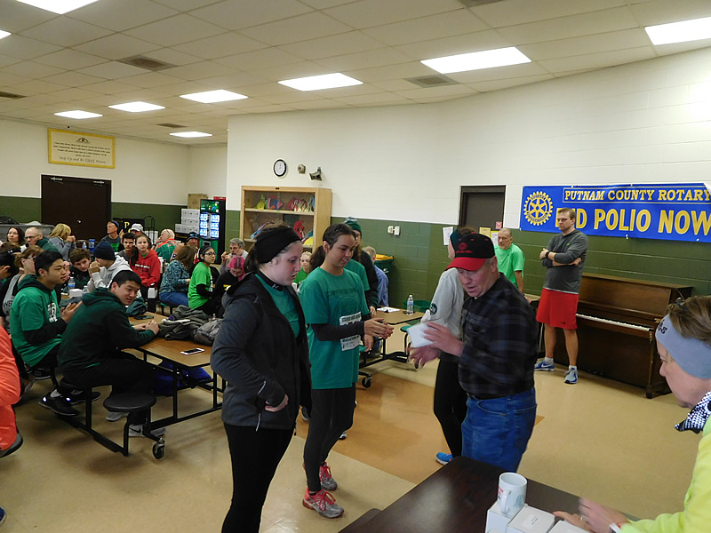 Post-race festivities with awards and homemade chili!