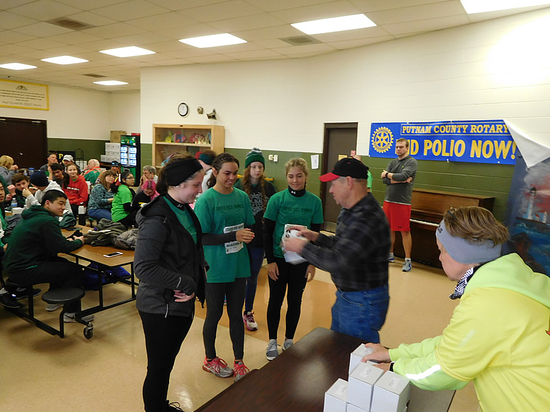 Post-race festivities with awards and homemade chili!
