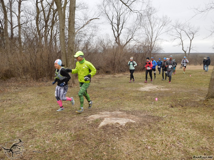 Starting Parade Loop for 50-Km Runners