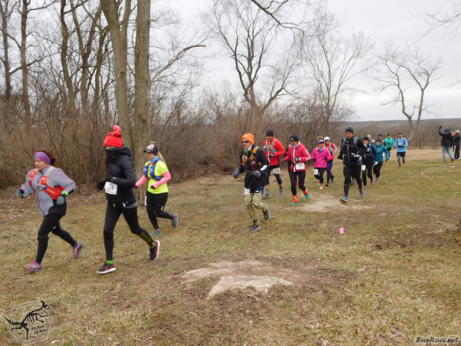 Starting Parade Loop for 50-Km Runners