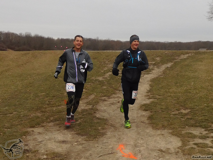 50-Km Runners on Cross Country Stretch near Bullfrog Lake
