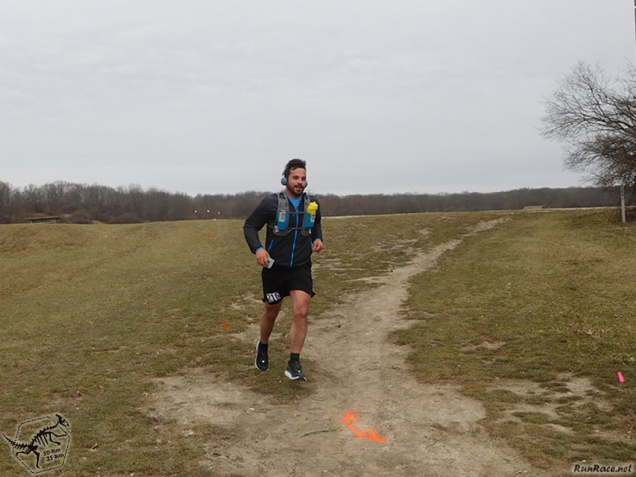50-Km Runners on Cross Country Stretch near Bullfrog Lake