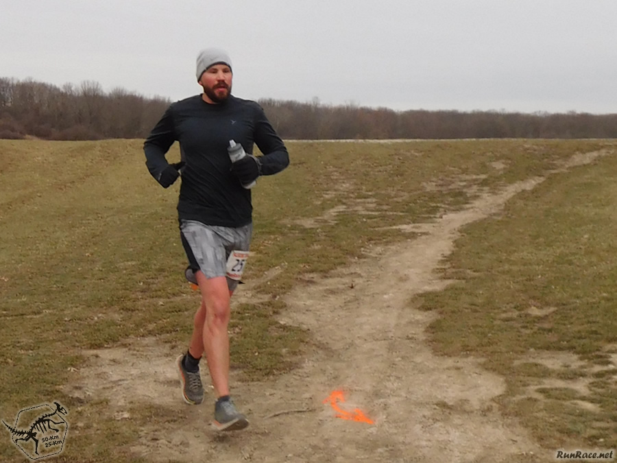 50-Km Runners on Cross Country Stretch near Bullfrog Lake