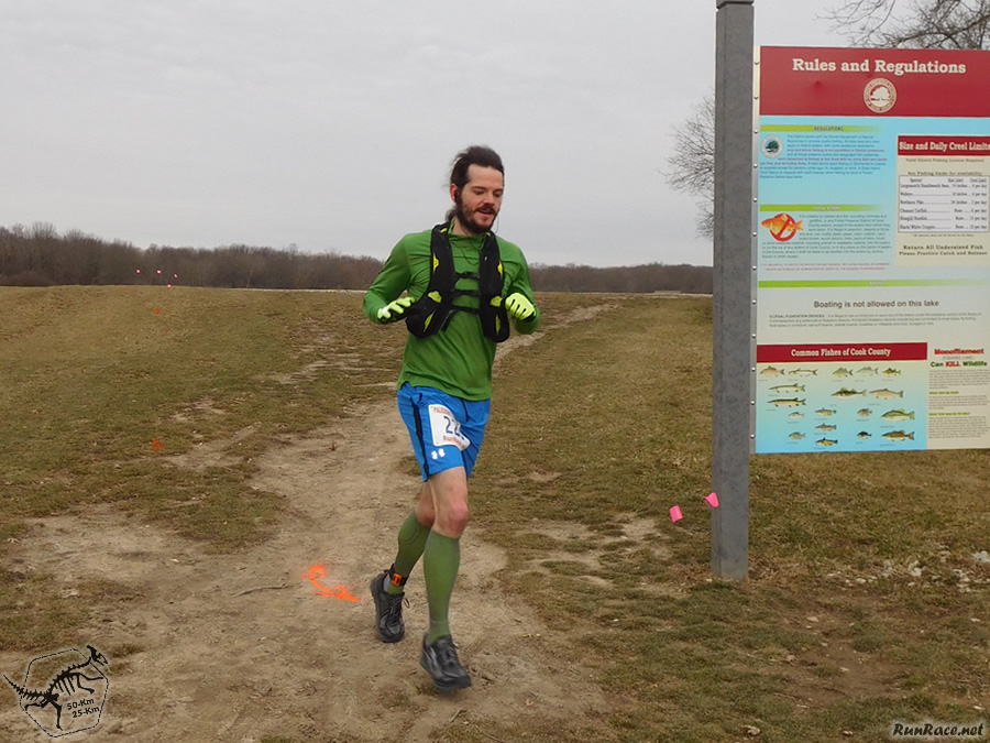 50-Km Runners on Cross Country Stretch near Bullfrog Lake