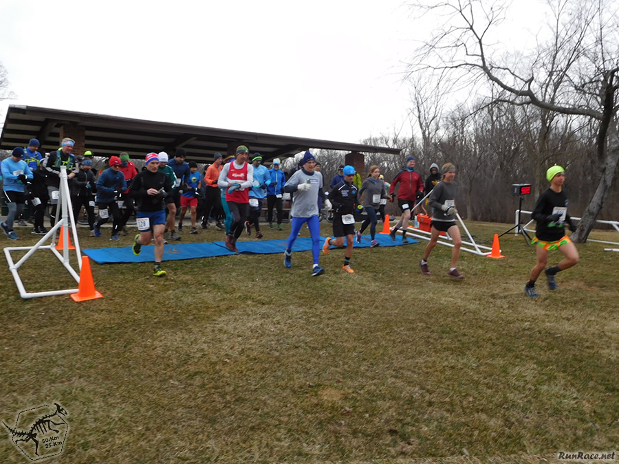 Starting Parade Loop for 25-Km Runners