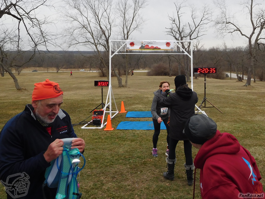 Action at Pioneer Woods Start/Finish Area