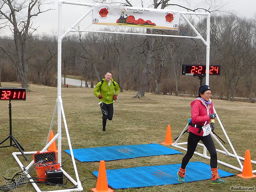 Action at Pioneer Woods Start/Finish Area