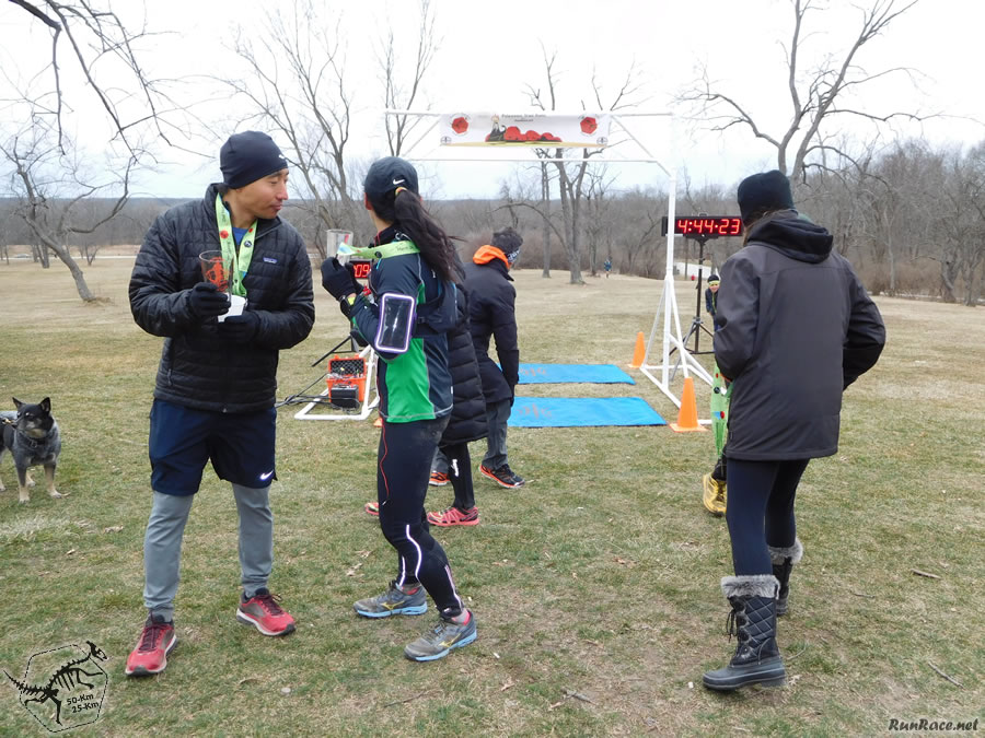 Action at Pioneer Woods Start/Finish Area