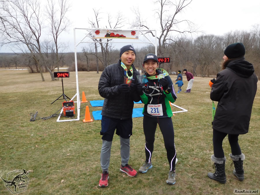 Action at Pioneer Woods Start/Finish Area