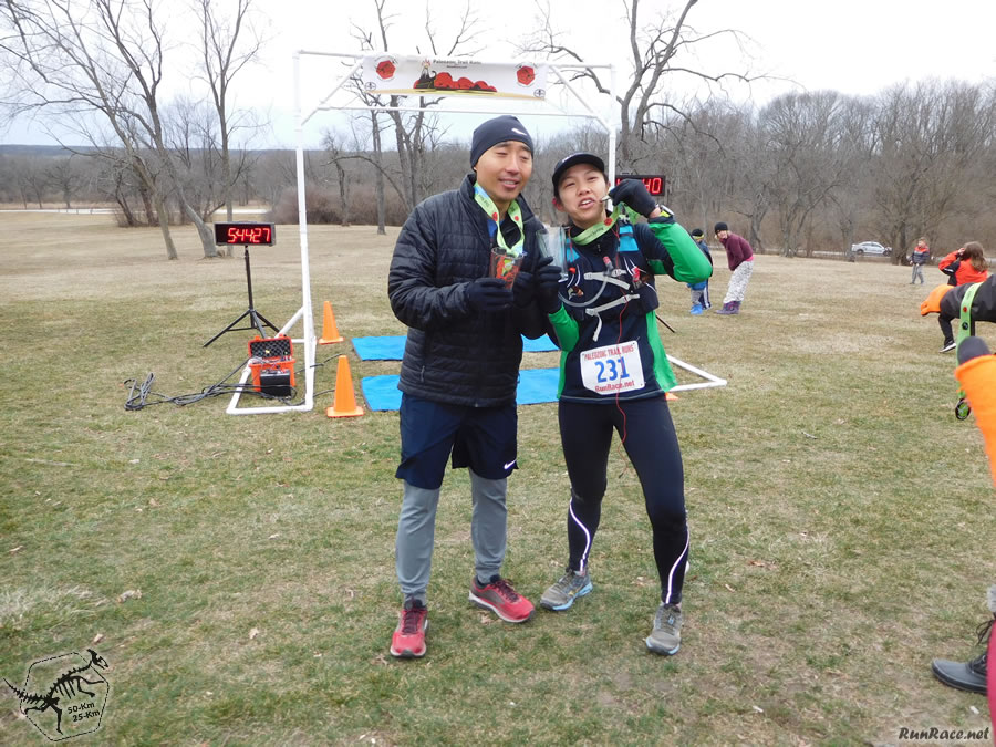 Action at Pioneer Woods Start/Finish Area