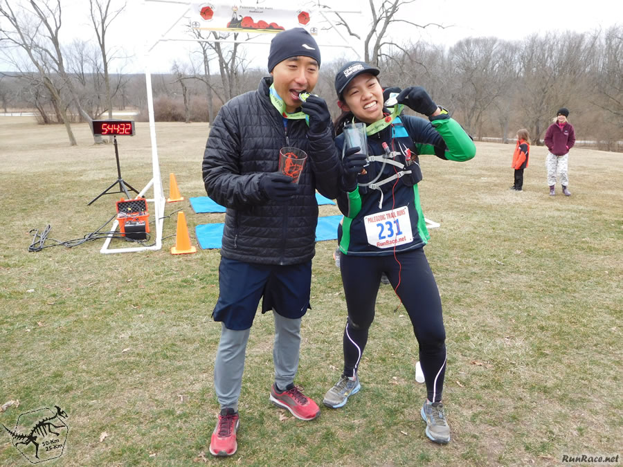 Action at Pioneer Woods Start/Finish Area