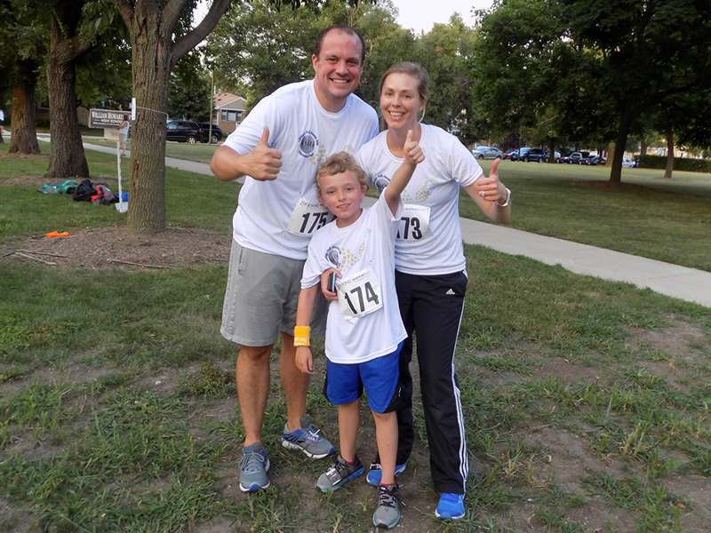 Chicago Full Moon Run Finish Area