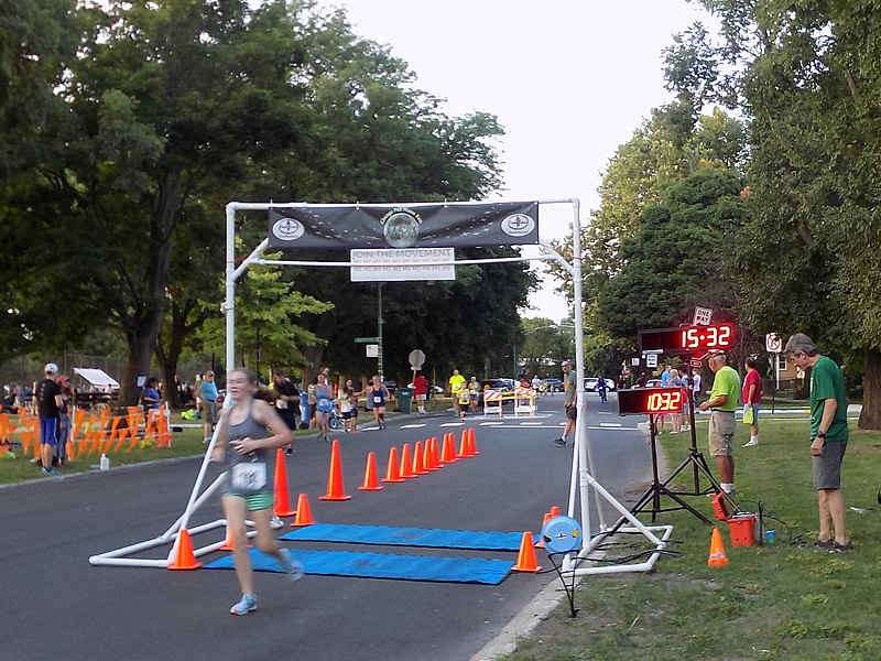 Chicago Full Moon Run Finish Area