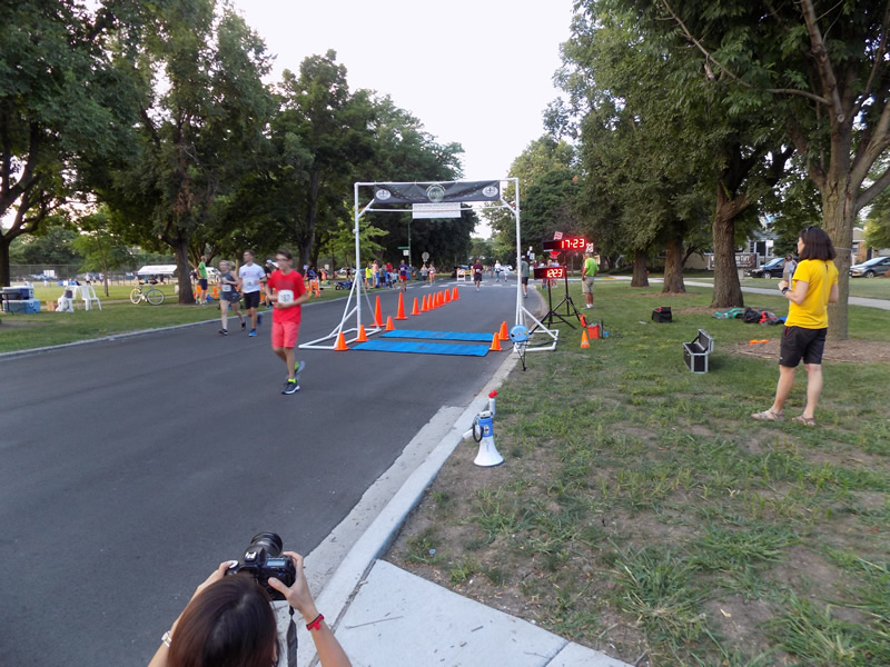 Chicago Full Moon Run Finish Area