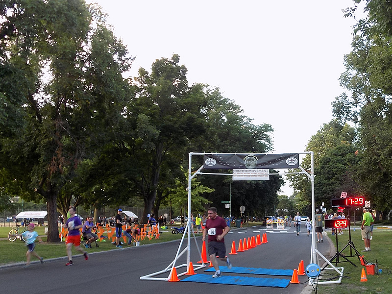 Chicago Full Moon Run Finish Area