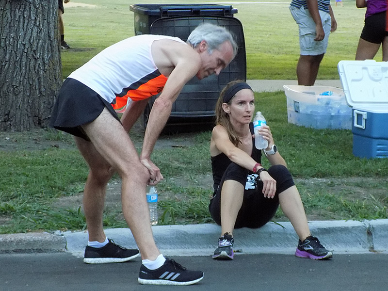 Chicago Full Moon Run Finish Area