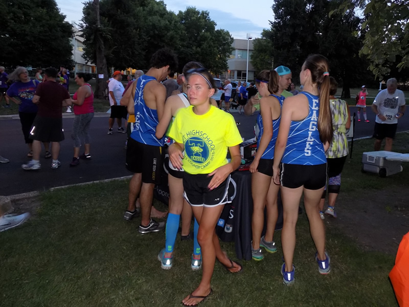 Chicago Full Moon Run Finish Area