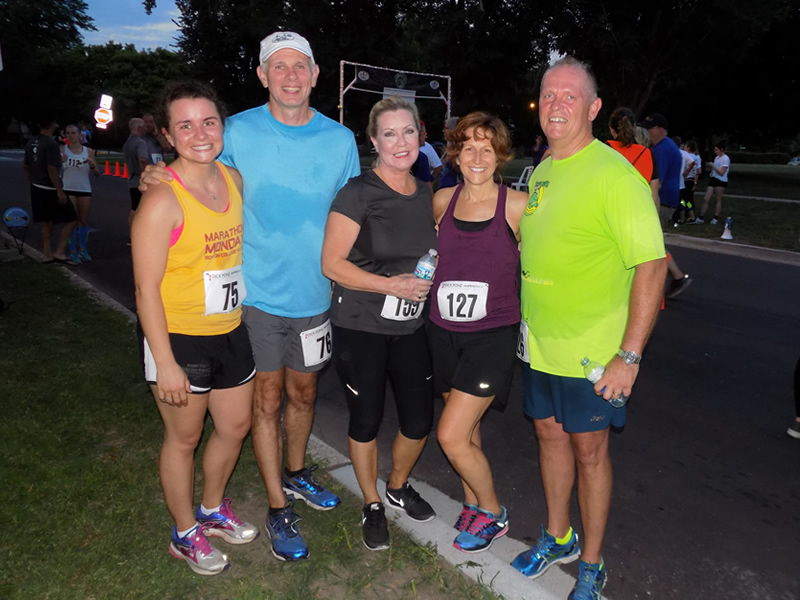 Chicago Full Moon Run Finish Area