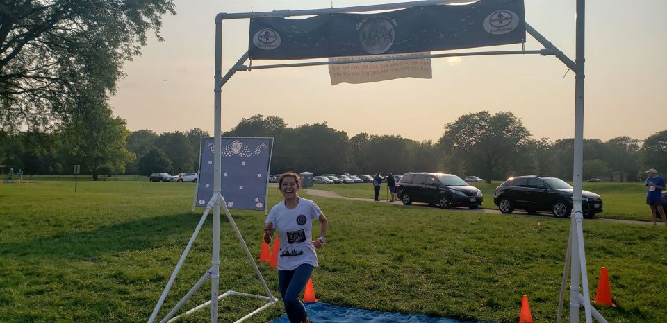10th Annual Chicago Full Moon Run : Michelle's phone