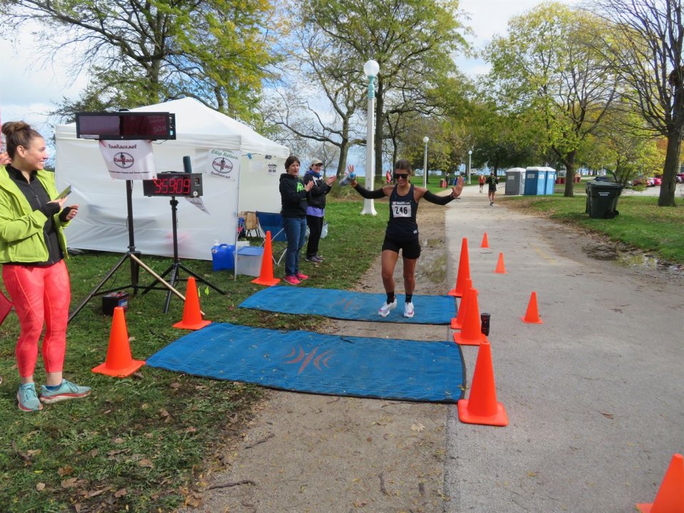 Action at Foster Beach Aid Station, Start/Finish Area