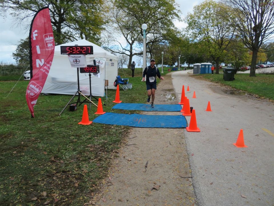 Action at Foster Beach Aid Station, Start/Finish Area
