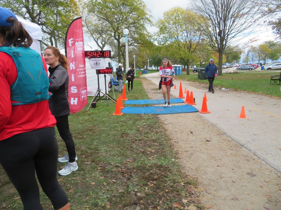 Action at Foster Beach Aid Station, Start/Finish Area