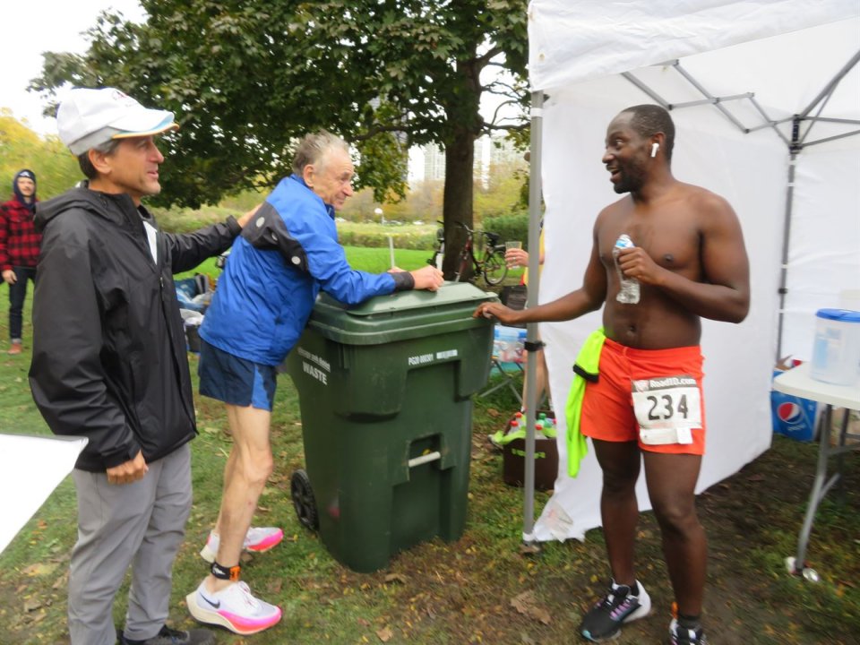Action at Foster Beach Aid Station, Start/Finish Area