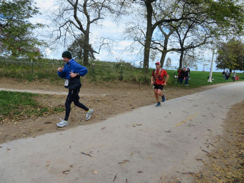 Action at Foster Beach Aid Station, Start/Finish Area