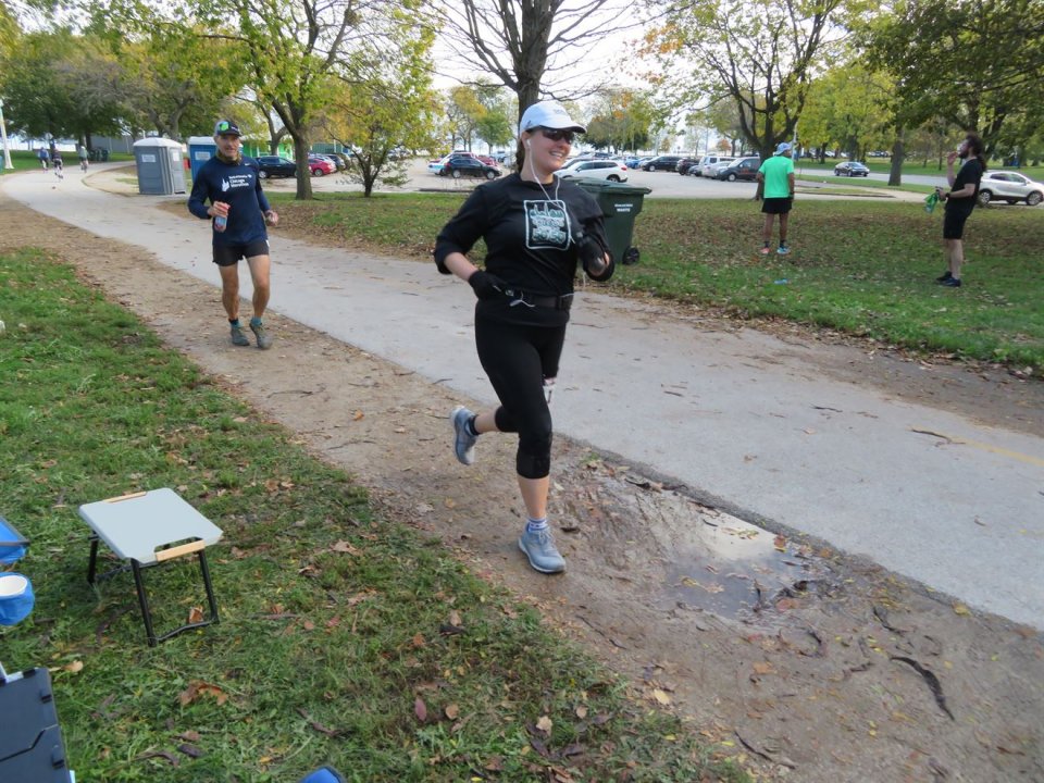 Action at Foster Beach Aid Station, Start/Finish Area