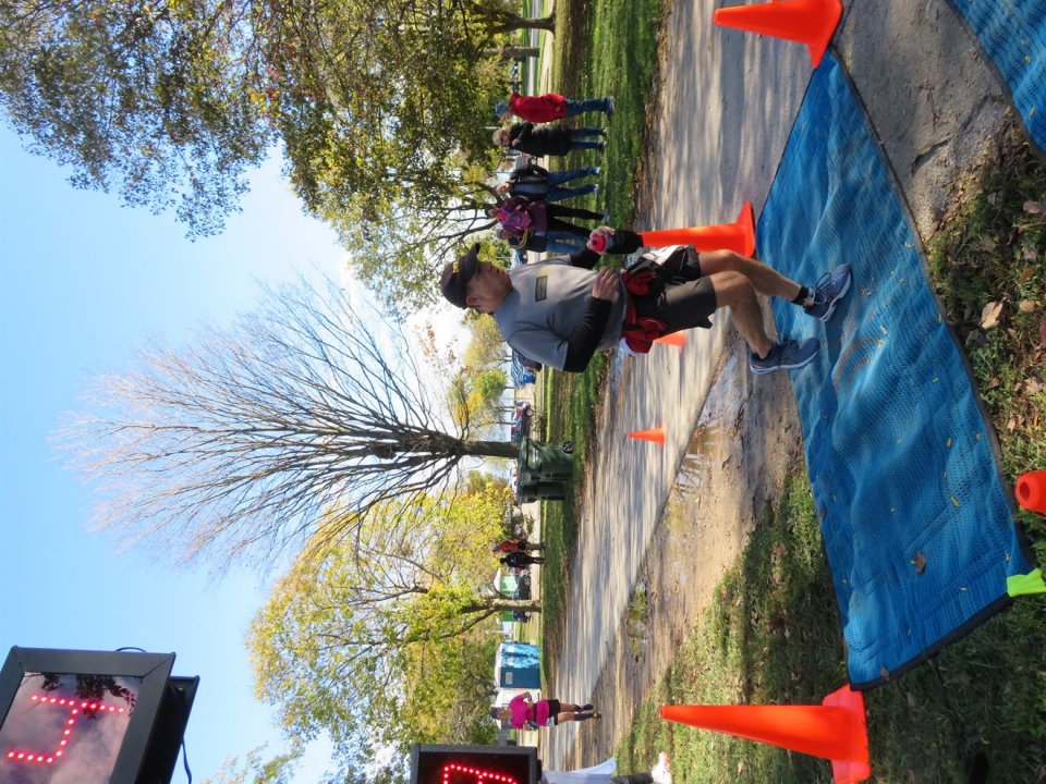 Action at Foster Beach Aid Station, Start/Finish Area