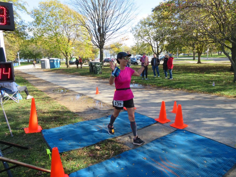 Action at Foster Beach Aid Station, Start/Finish Area