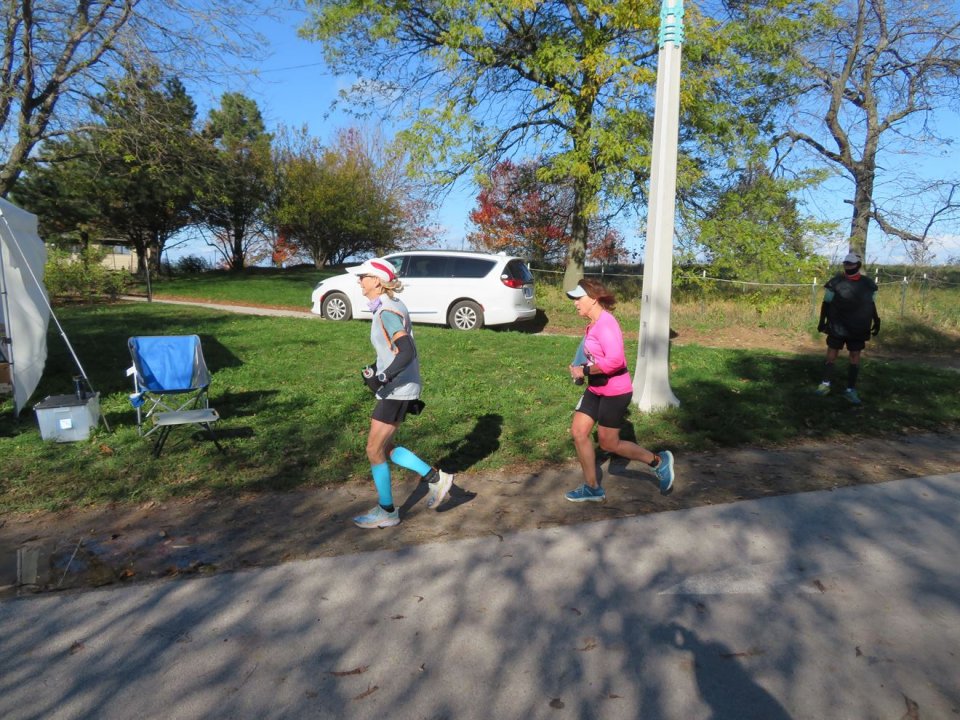 Action at Foster Beach Aid Station, Start/Finish Area