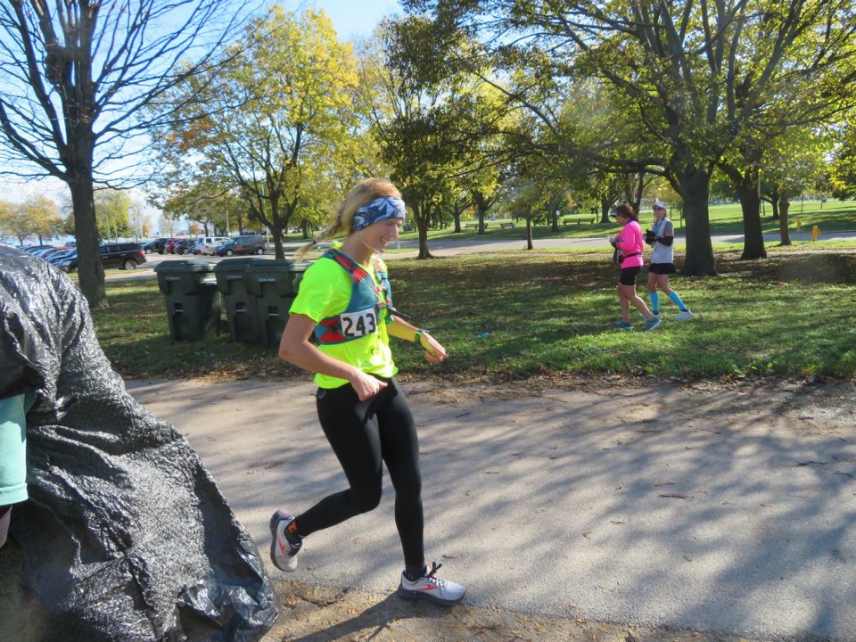 Action at Foster Beach Aid Station, Start/Finish Area