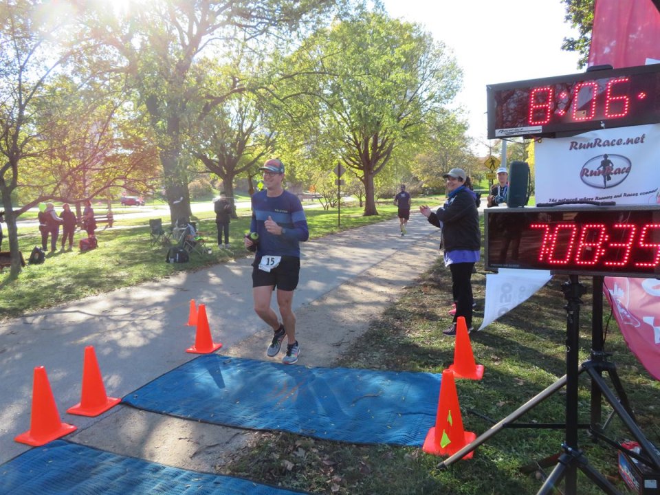 Action at Foster Beach Aid Station, Start/Finish Area