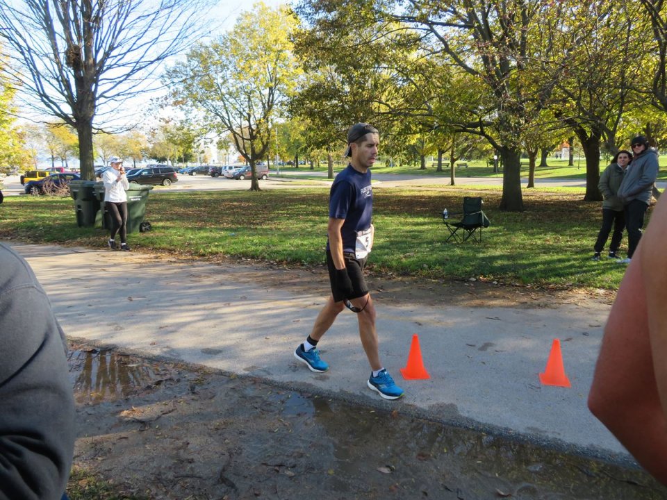Action at Foster Beach Aid Station, Start/Finish Area