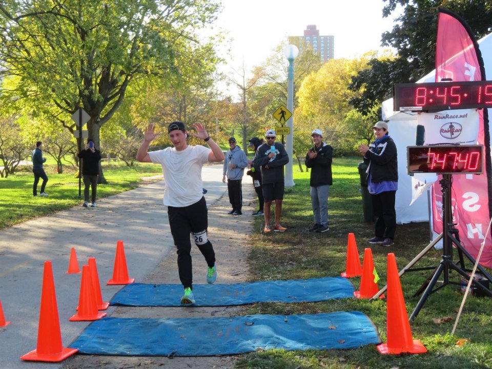 Action at Foster Beach Aid Station, Start/Finish Area