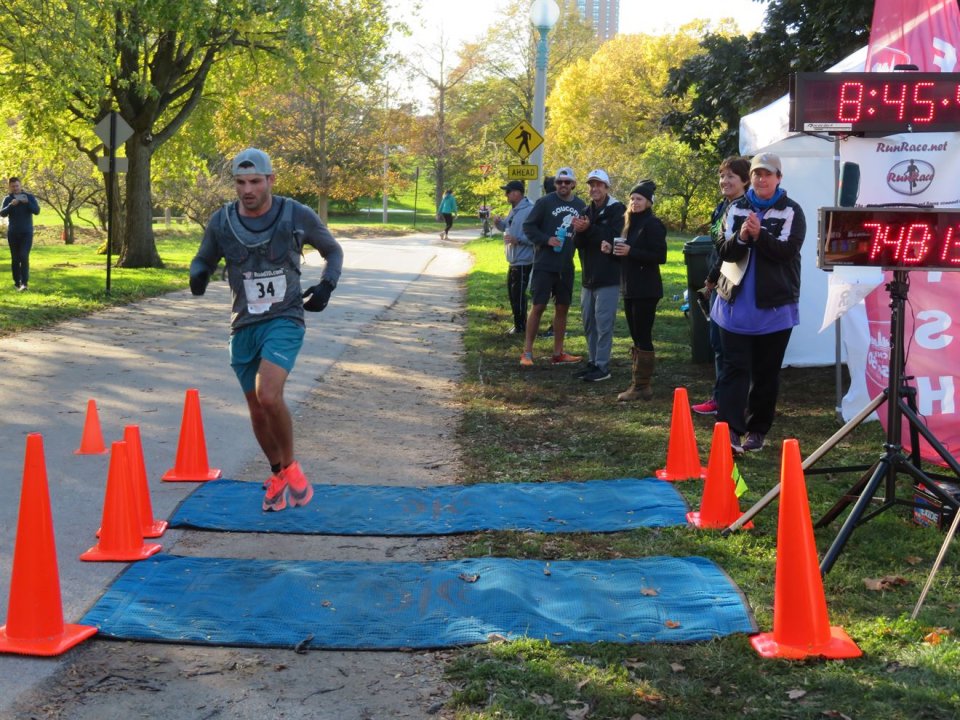 Action at Foster Beach Aid Station, Start/Finish Area