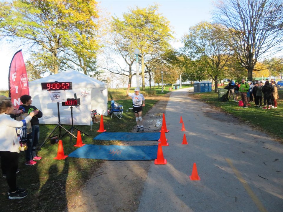 Action at Foster Beach Aid Station, Start/Finish Area