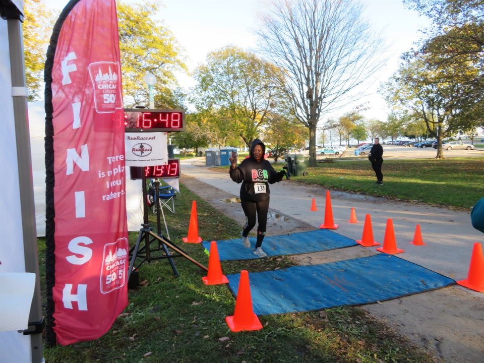 Action at Foster Beach Aid Station, Start/Finish Area